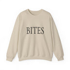 BITES Crewneck Sweatshirt - Minimalist Typography Pullover
