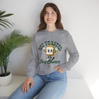 Get Toasted Stay Cheesy Sweatshirt, Cozy Graphic Crewneck, Cute Foodie Apparel, Funny Gift, Unisex Casual Wear