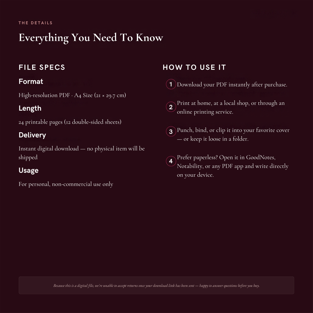 Wine Passport Tasting Journal, Winery Visit Tracker, Gift for Wine Lover (Digital Download)