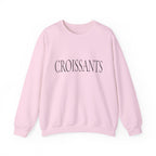 CROISSANTS Crewneck Sweatshirt - Minimal French Bakery Graphic Sweatshirt