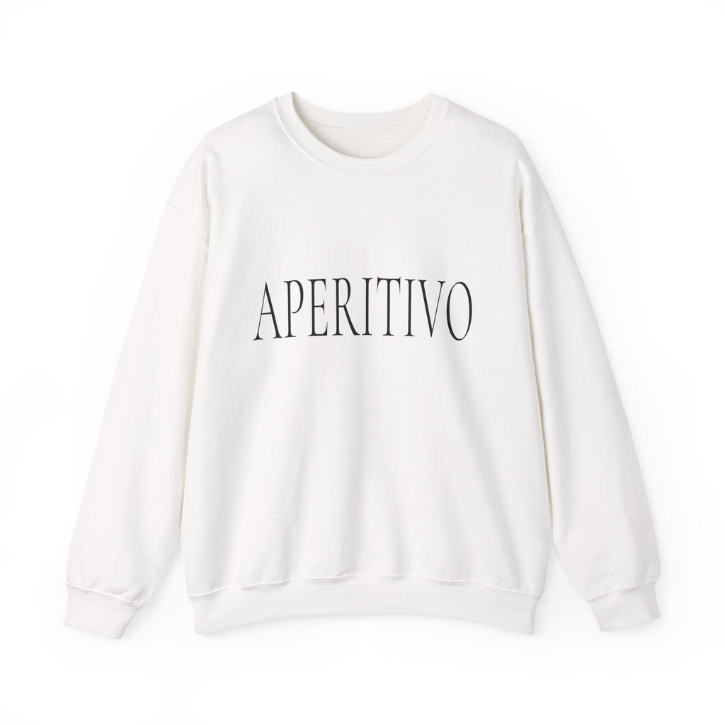 APERITIVO Crewneck Sweatshirt - Chic Italian Aperitif Graphic Sweatshirt