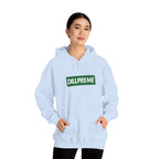 Dillpreme Pickle Bicycle Logo Powered by Pickles Hoodie | Big Dill