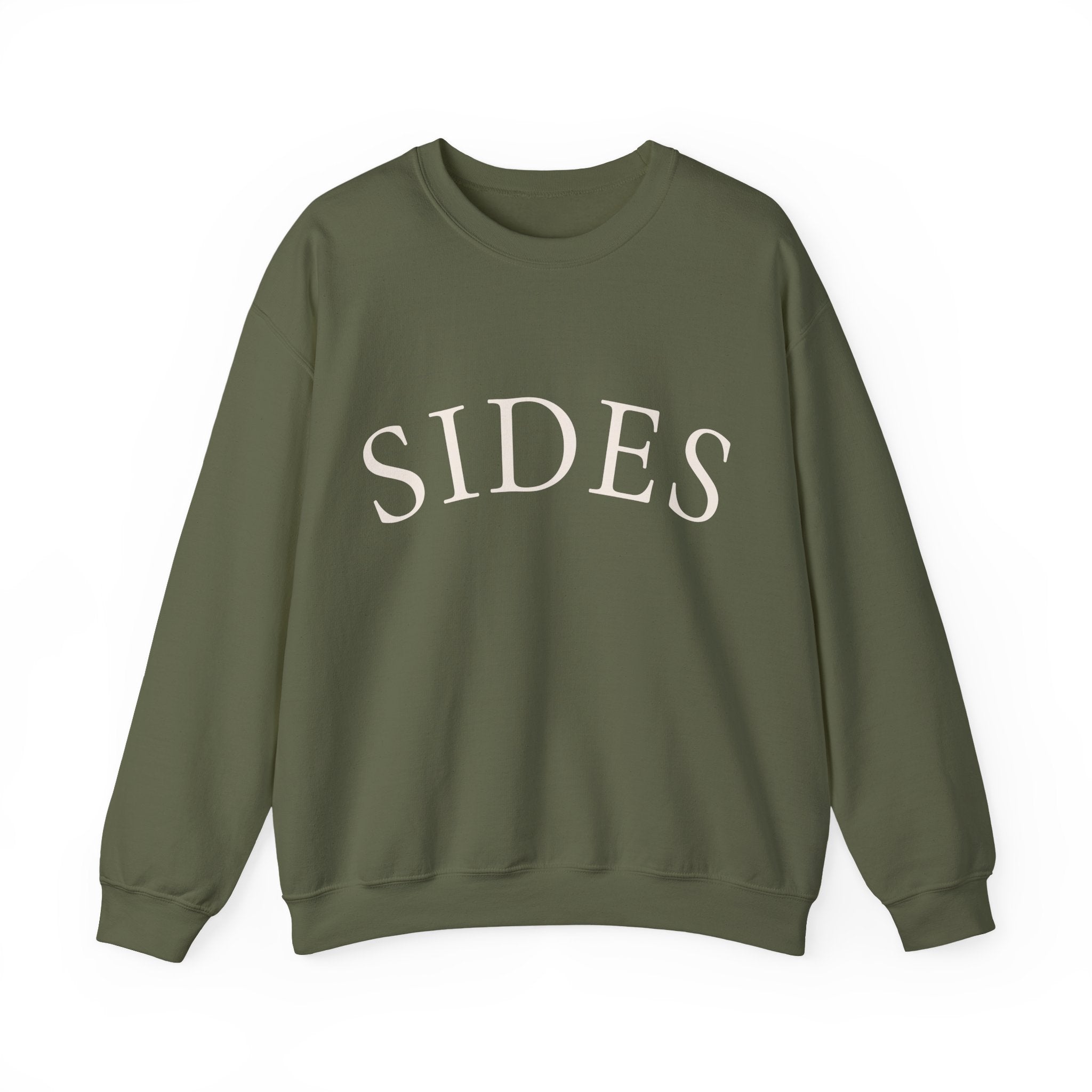SIDES Crewneck Sweatshirt - Minimalist Graphic Pullover