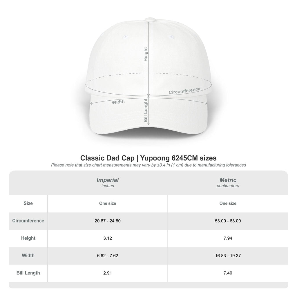 Martini Design Dad Cap: 100% Cotton Casual Hat