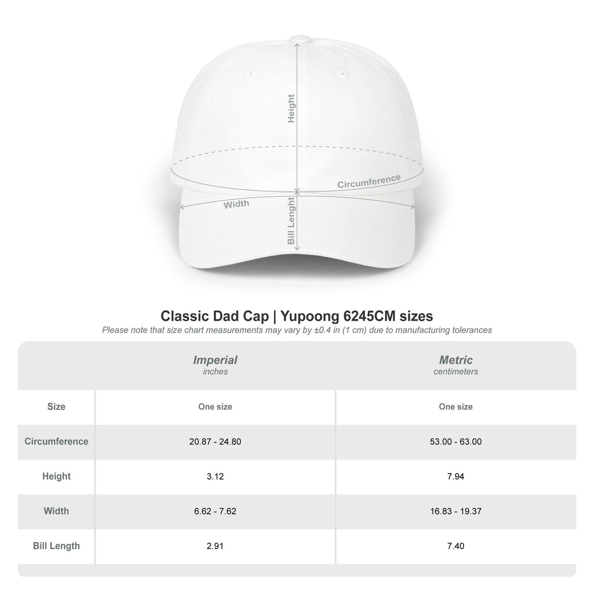 Martini Design Dad Cap: 100% Cotton Casual Hat
