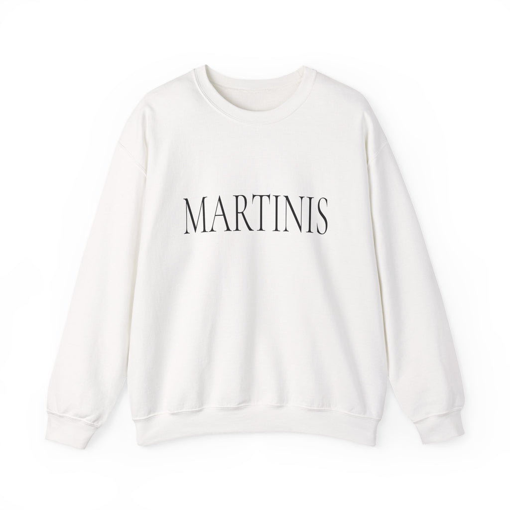MARTINIS Crewneck Sweatshirt - Classic Bar Drink Graphic Pullover