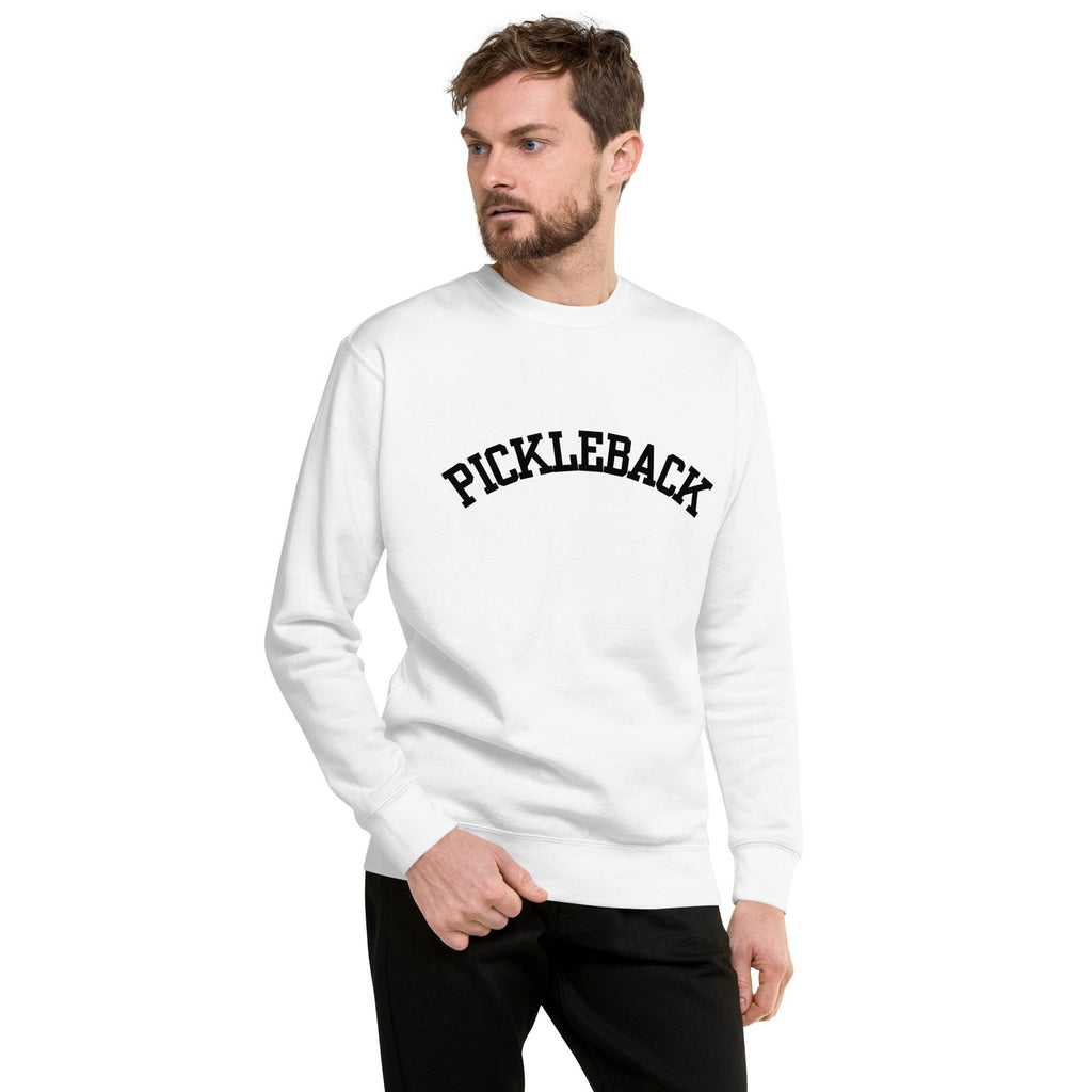 Pickleback Sweatshirt: Spicy Cocktail Lover Varsity Jumper