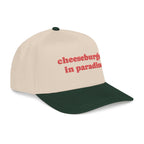 Cheeseburger in Paradise Retro Embroidered Baseball Cap | Food Lyrics