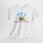 Cat Matcha Tee, Cute Matcha T-shirt, Cat Lover Gift, Unisex Tee, Heavy Cotton Tee, Perfect Matcha Shirt