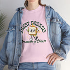 Cheesy Dream Tee, Fun Graphic T-Shirt, Unique Gift, Foodie Apparel, Casual Wear, Everyday Humor Shirt