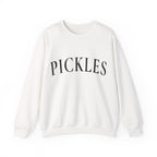 Pickles Crewneck Sweatshirt - Minimal White Graphic Pullover