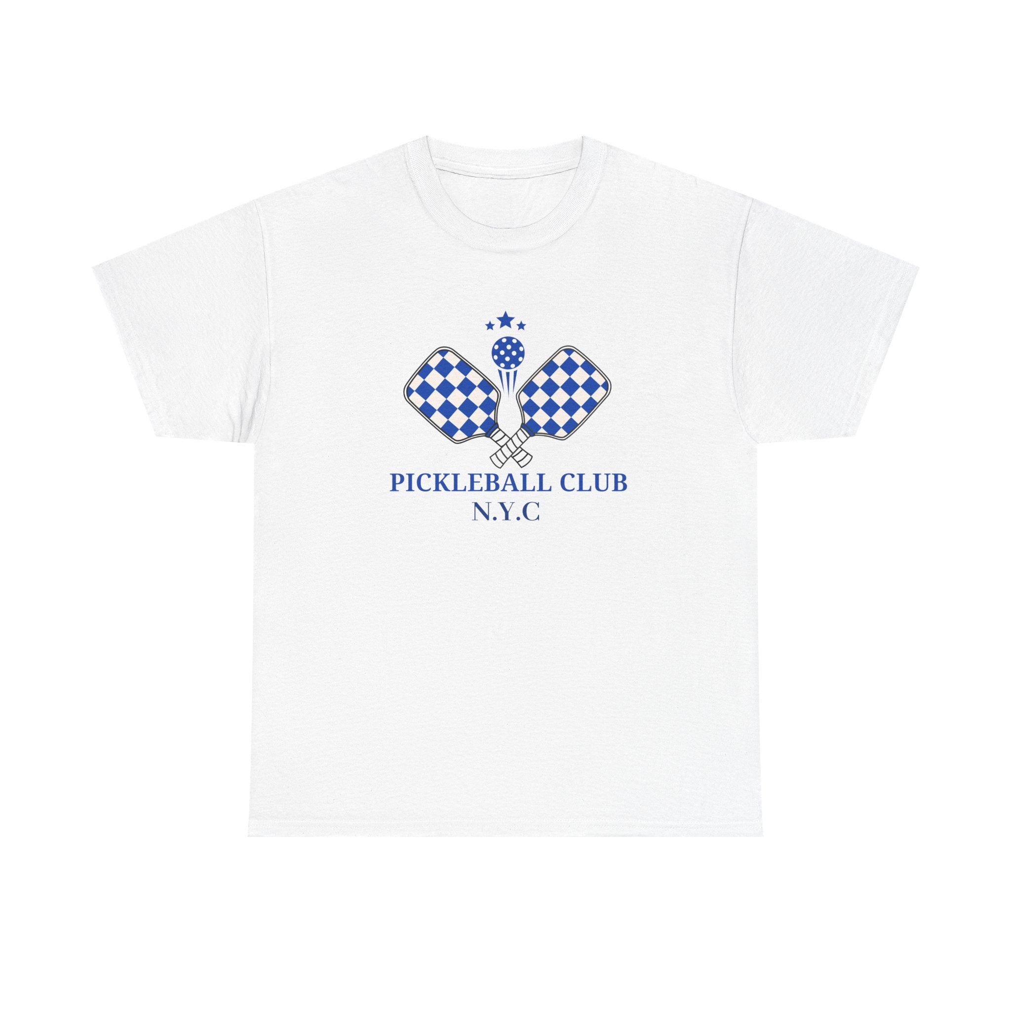 PERSONALISABLE Pickleball Club Unisex Heavy Cotton Tee, Customized Pickleball Team Shirt, Pickleball Lover Gift, Sports Fan T-Shirt,