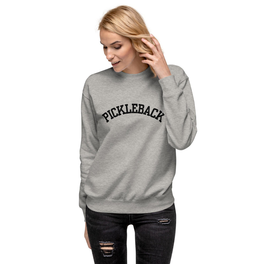 Pickleback Sweatshirt: Spicy Cocktail Lover Varsity Jumper