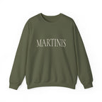 MARTINIS Crewneck Sweatshirt - Classic Bar Drink Graphic Pullover
