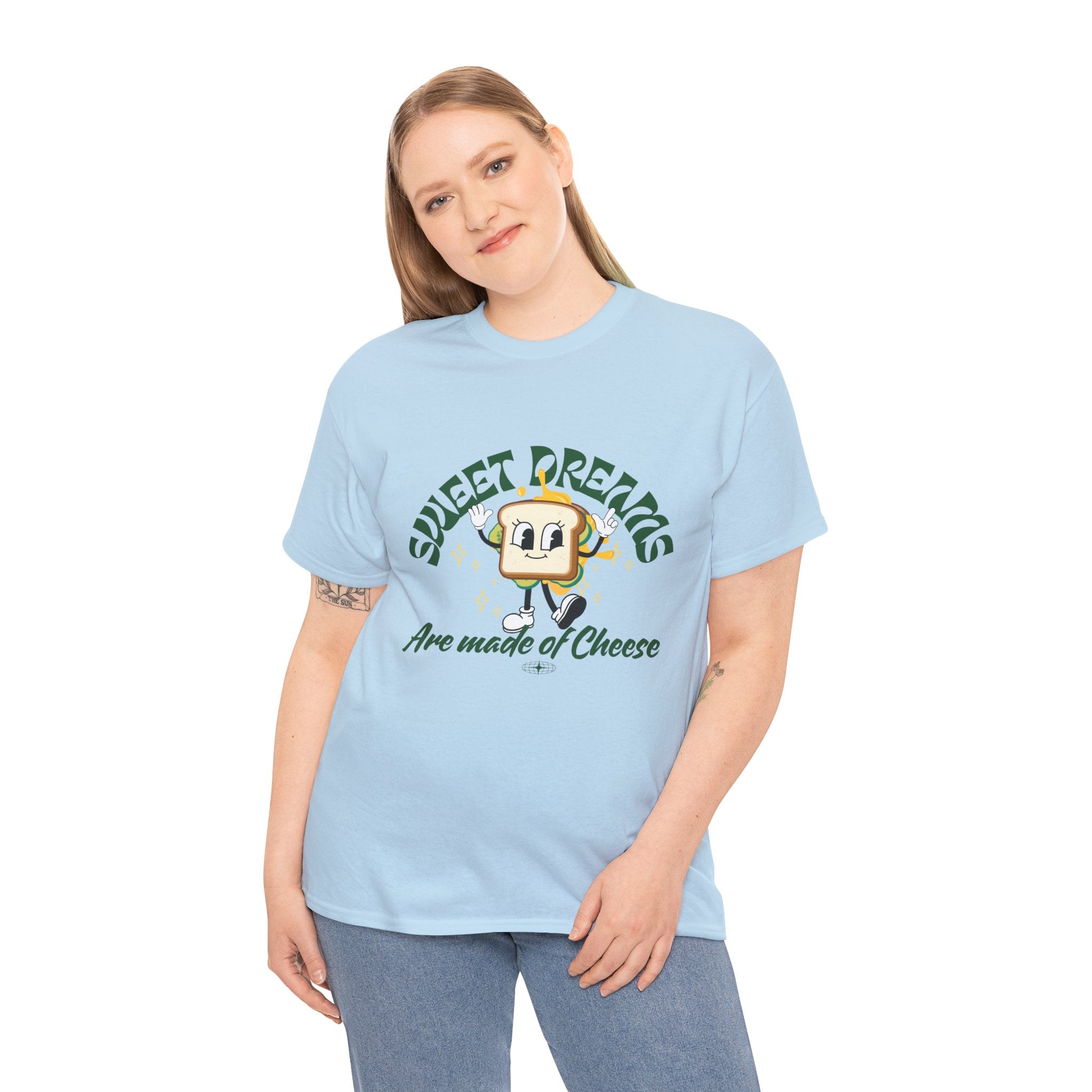 Cheesy Dream Tee, Fun Graphic T-Shirt, Unique Gift, Foodie Apparel, Casual Wear, Everyday Humor Shirt