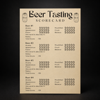 Beer Tasting Scorecard, Brewery Party Game, Beer Lover Gift (PDF Download)