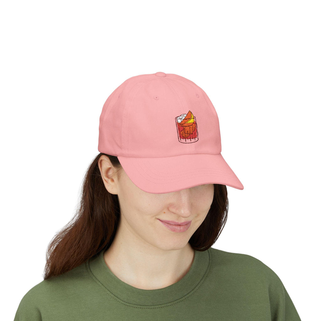 Negroni Cap, Cocktail Embroidery, Adjustable Cotton Baseball Casual Dad Hat