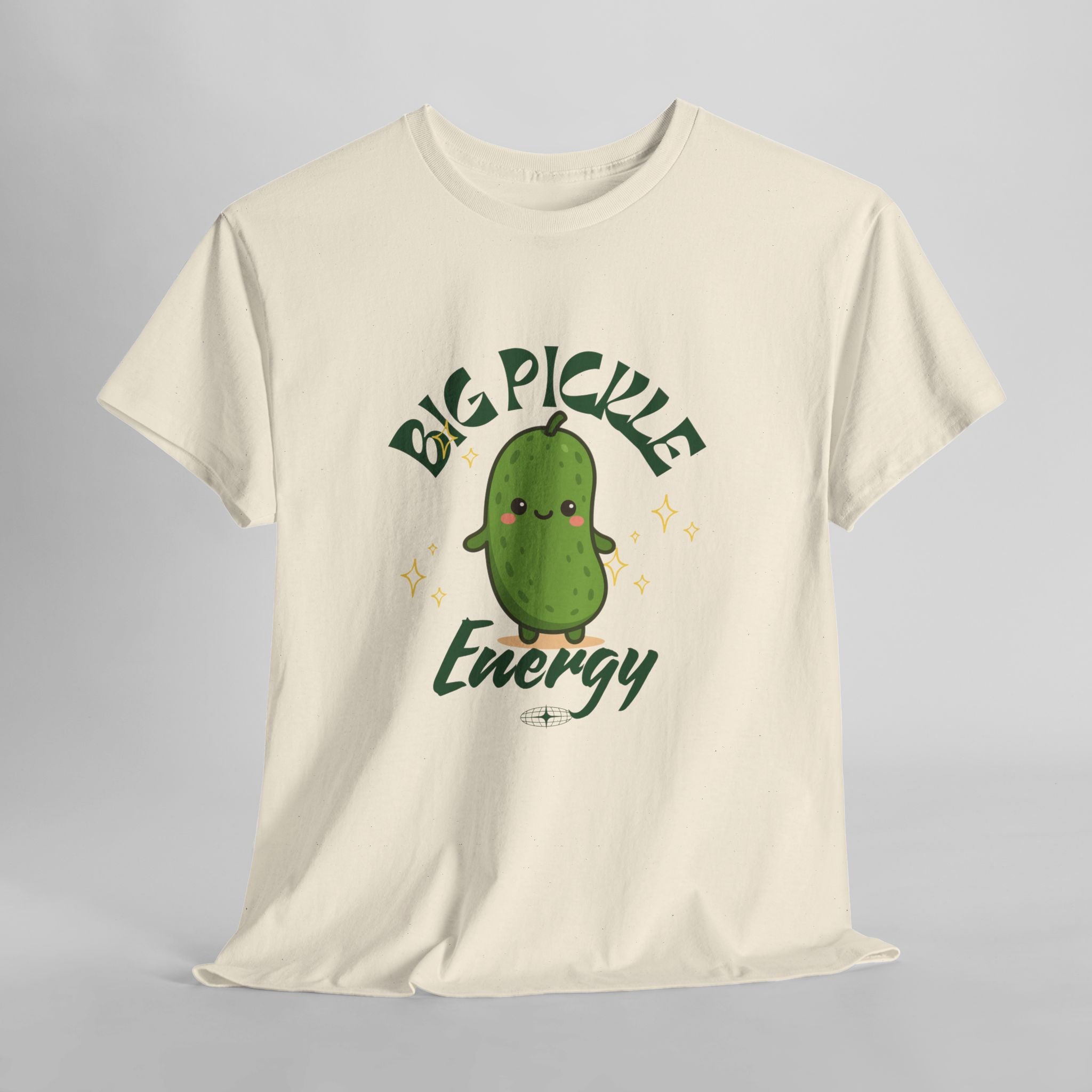 Pickle Energy Tee, Unisex Funny T-Shirt, Gift for Friends, Humorous Apparel, Summer Fun Top, Birthday Gift, Vegan Humor Shirt