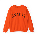 Snacks Crewneck Sweatshirt - Minimal Graphic "SNACKS" Pullover