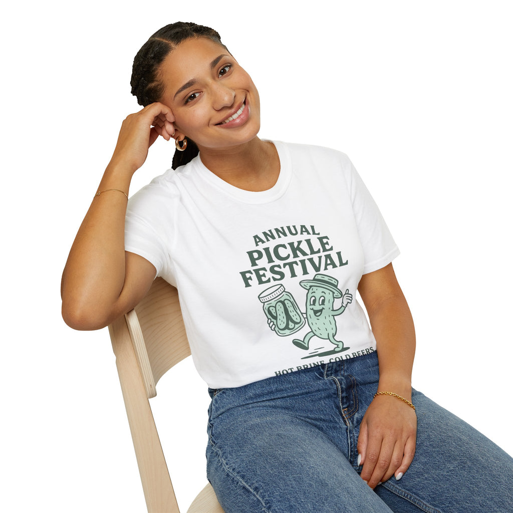 Pickle Festival T-Shirt, Fun Graphic Tee, Pickle Lover Shirt, Foodie Apparel, Summer Festival Outfit