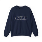RESERVED Crewneck Sweatshirt - Minimalist White Pullover