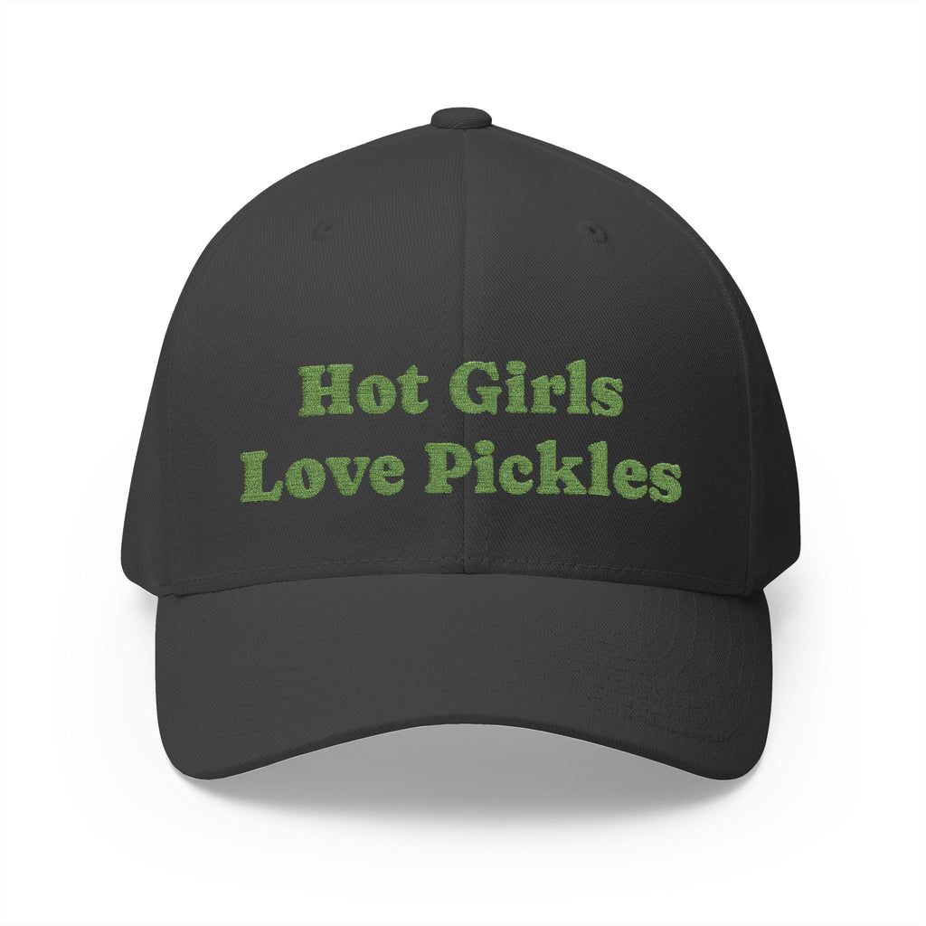 Hot Girls Love Pickles Cap, Cute Embroidered Hat, Gift for Food Lovers, Trendy Casual Wear, Fun Accessory for Summer