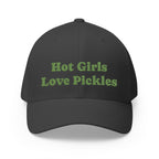 Hot Girls Love Pickles Cap, Cute Embroidered Hat, Gift for Food Lovers, Trendy Casual Wear, Fun Accessory for Summer