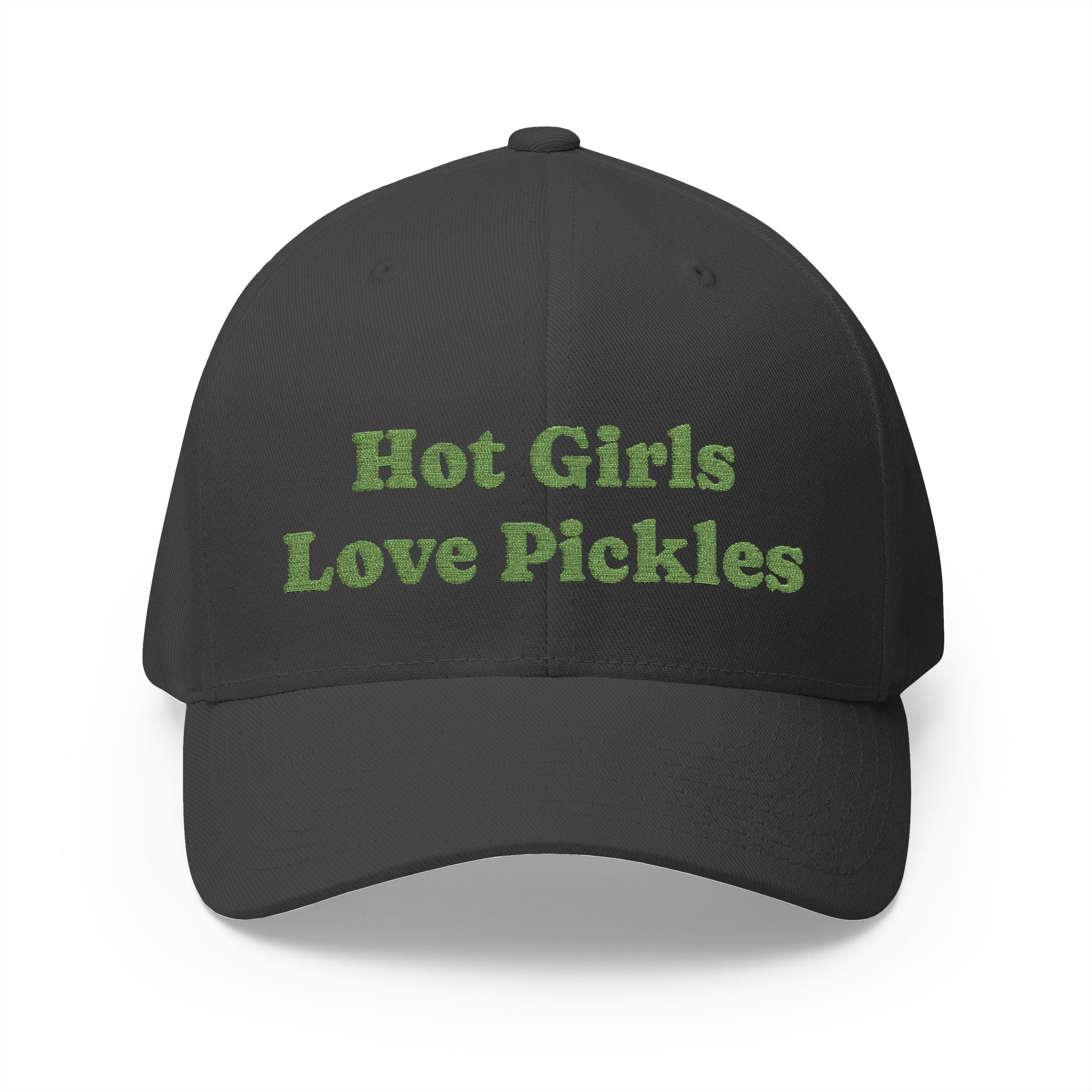 Hot Girls Love Pickles Cap, Cute Embroidered Hat, Gift for Food Lovers, Trendy Casual Wear, Fun Accessory for Summer