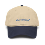 what's cooking? cap | embroidered text baseball cap
