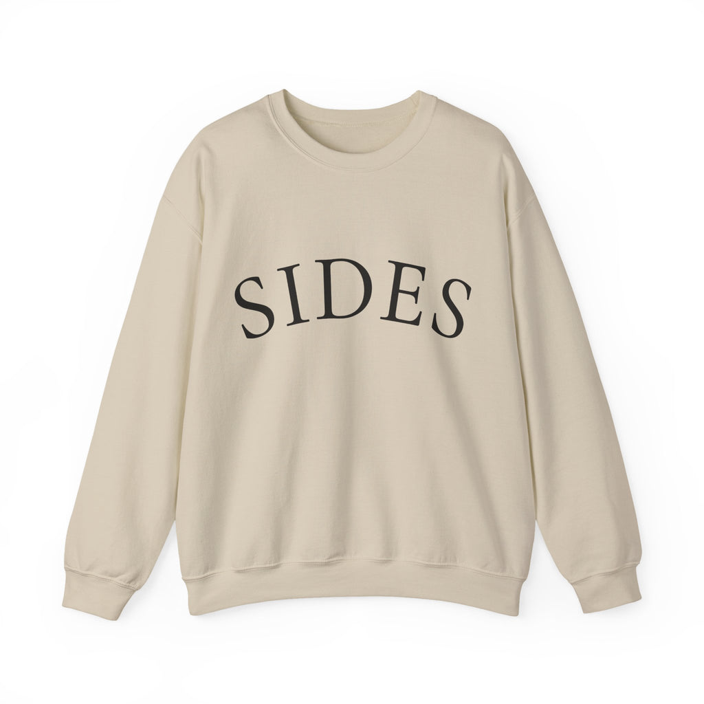SIDES Crewneck Sweatshirt - Minimalist Graphic Pullover