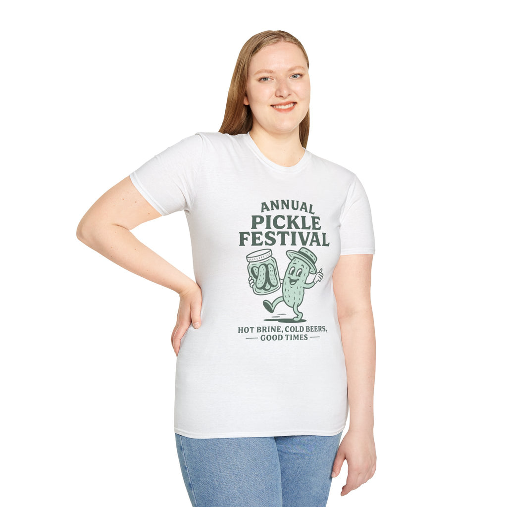 Pickle Festival T-Shirt, Fun Graphic Tee, Pickle Lover Shirt, Foodie Apparel, Summer Festival Outfit