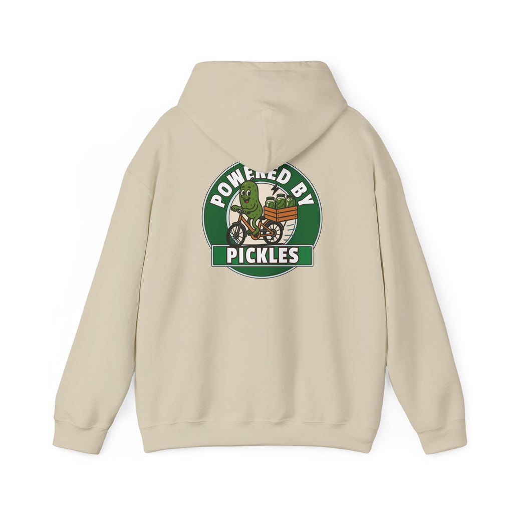 Dillpreme Pickle Bicycle Logo Powered by Pickles Hoodie | Big Dill