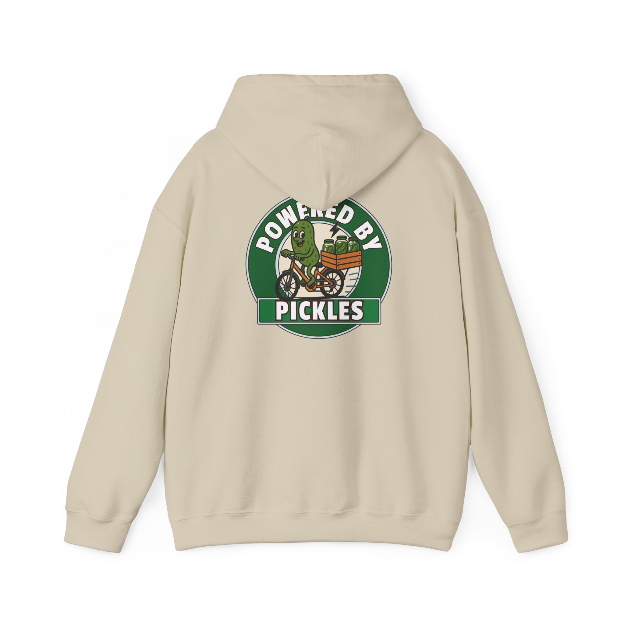 Dillpreme Pickle Bicycle Logo Powered by Pickles Hoodie | Big Dill