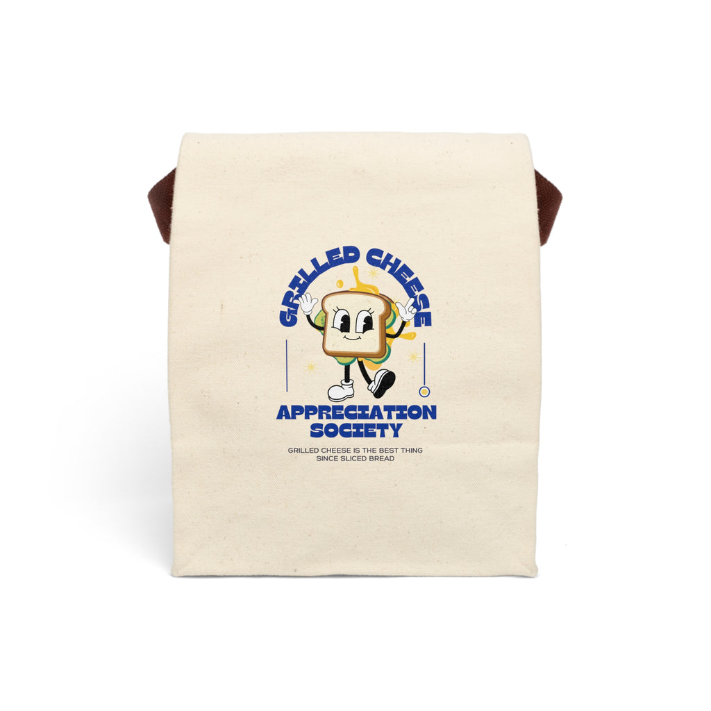 Grilled Cheese Appreciation Society Lunch Bag - Fun Canvas Tote, Perfect for School, Work, Picnic, Gifts, Eco-friendly