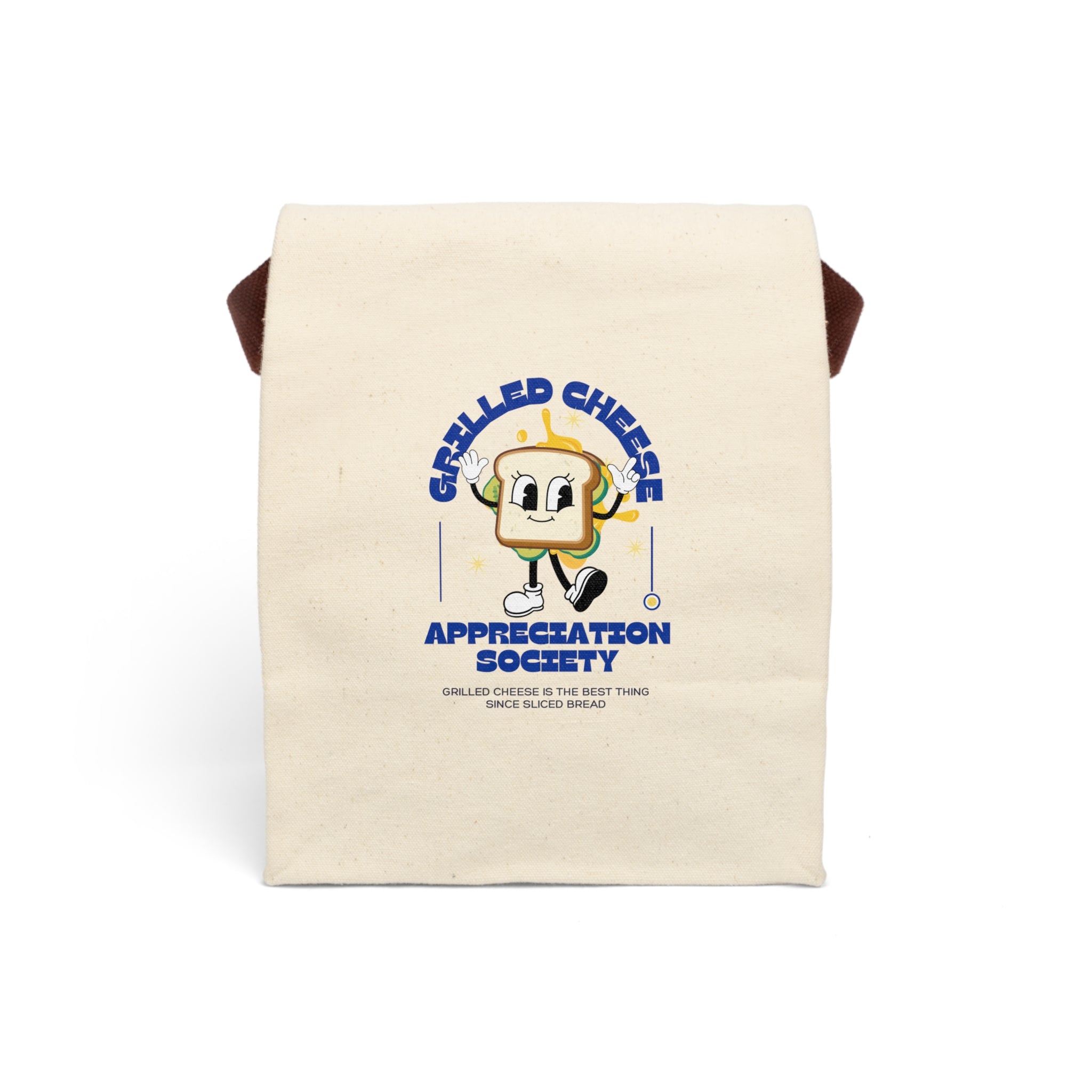 Grilled Cheese Appreciation Society Lunch Bag - Fun Canvas Tote, Perfect for School, Work, Picnic, Gifts, Eco-friendly