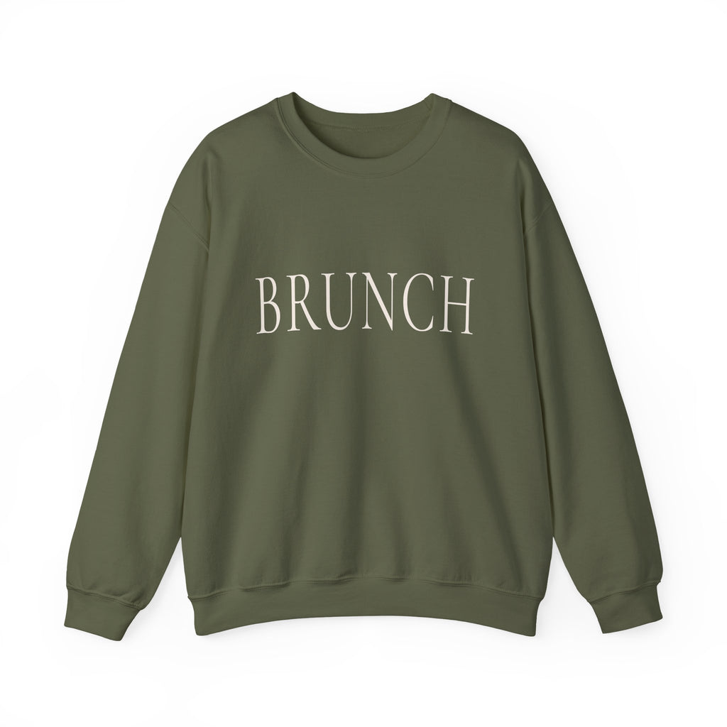 BRUNCH Crewneck Sweatshirt - Minimalist Brunch Graphic Pullover