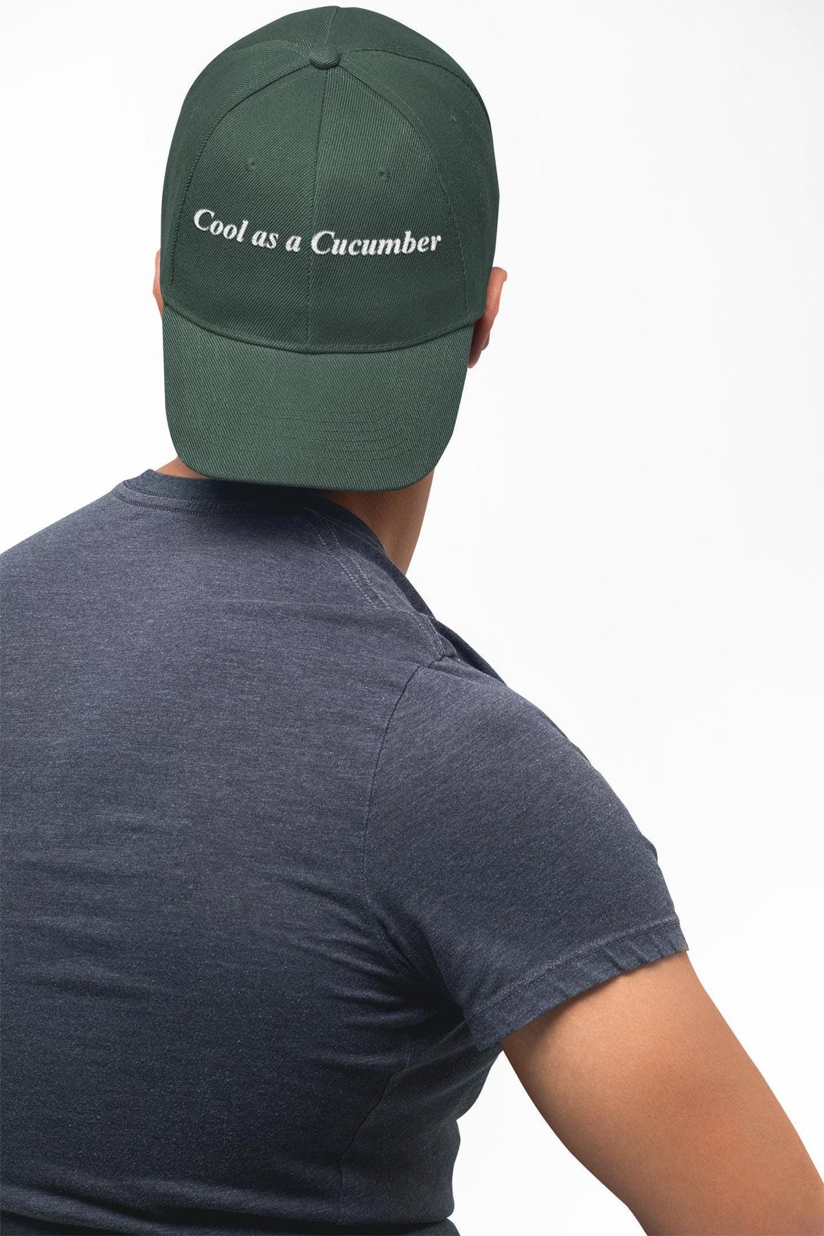 Cool as a Cucumber Cap | Trendy Casual Hat & Comfortable Summer Accessory | Perfect Father's Day Gift