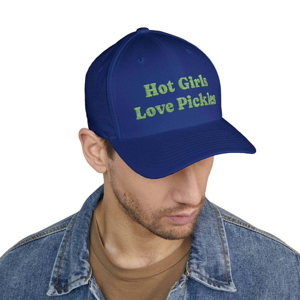 Cap "Hot Girls Love Pickles", Funny Embroidered Hat, Summer Accessory, Gift, Food Lovers, Women
