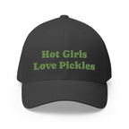 Cap "Hot Girls Love Pickles", Funny Embroidered Hat, Summer Accessory, Gift, Food Lovers, Women