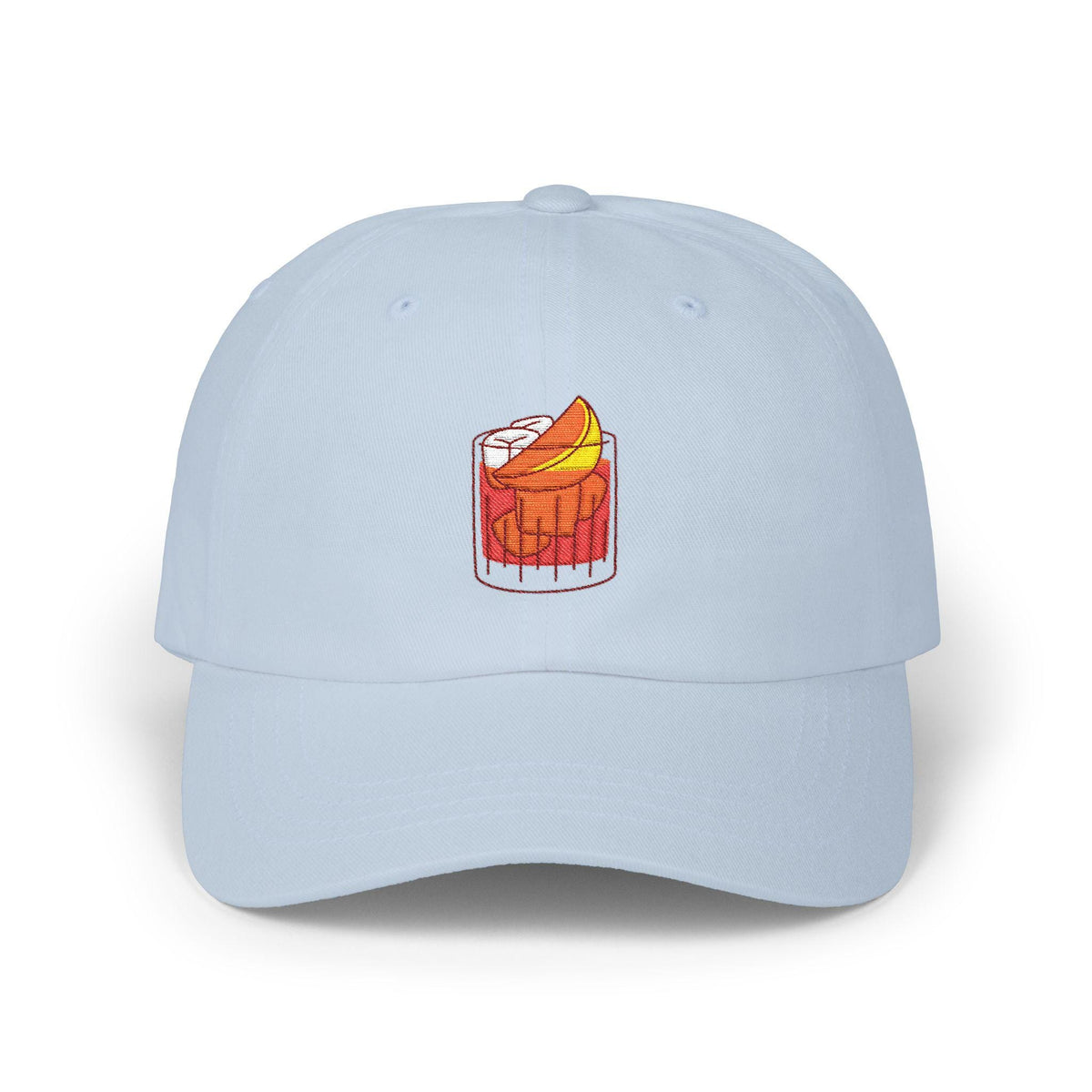 Negroni Cap, Cocktail Embroidery, Adjustable Cotton Baseball Casual Dad Hat