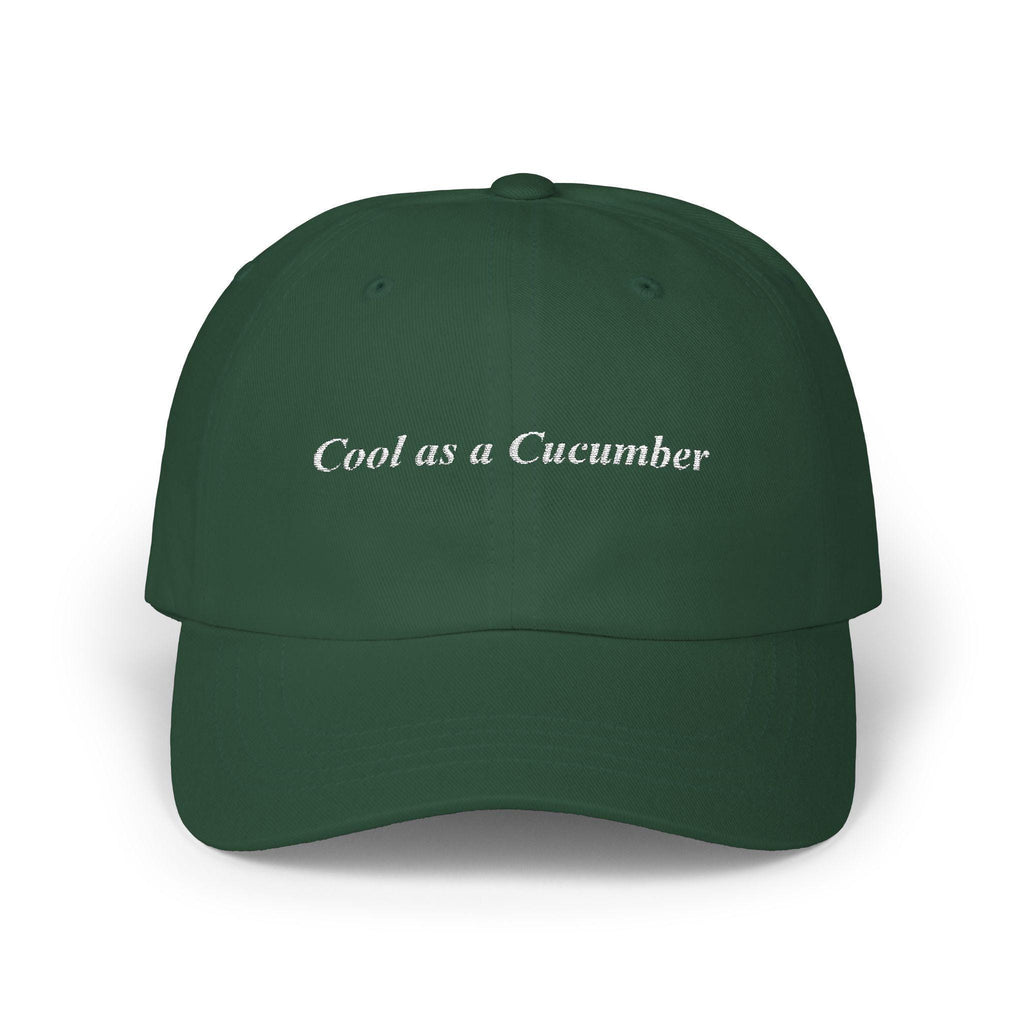 Cool as a Cucumber Cap | Trendy Casual Hat & Comfortable Summer Accessory | Perfect Father's Day Gift