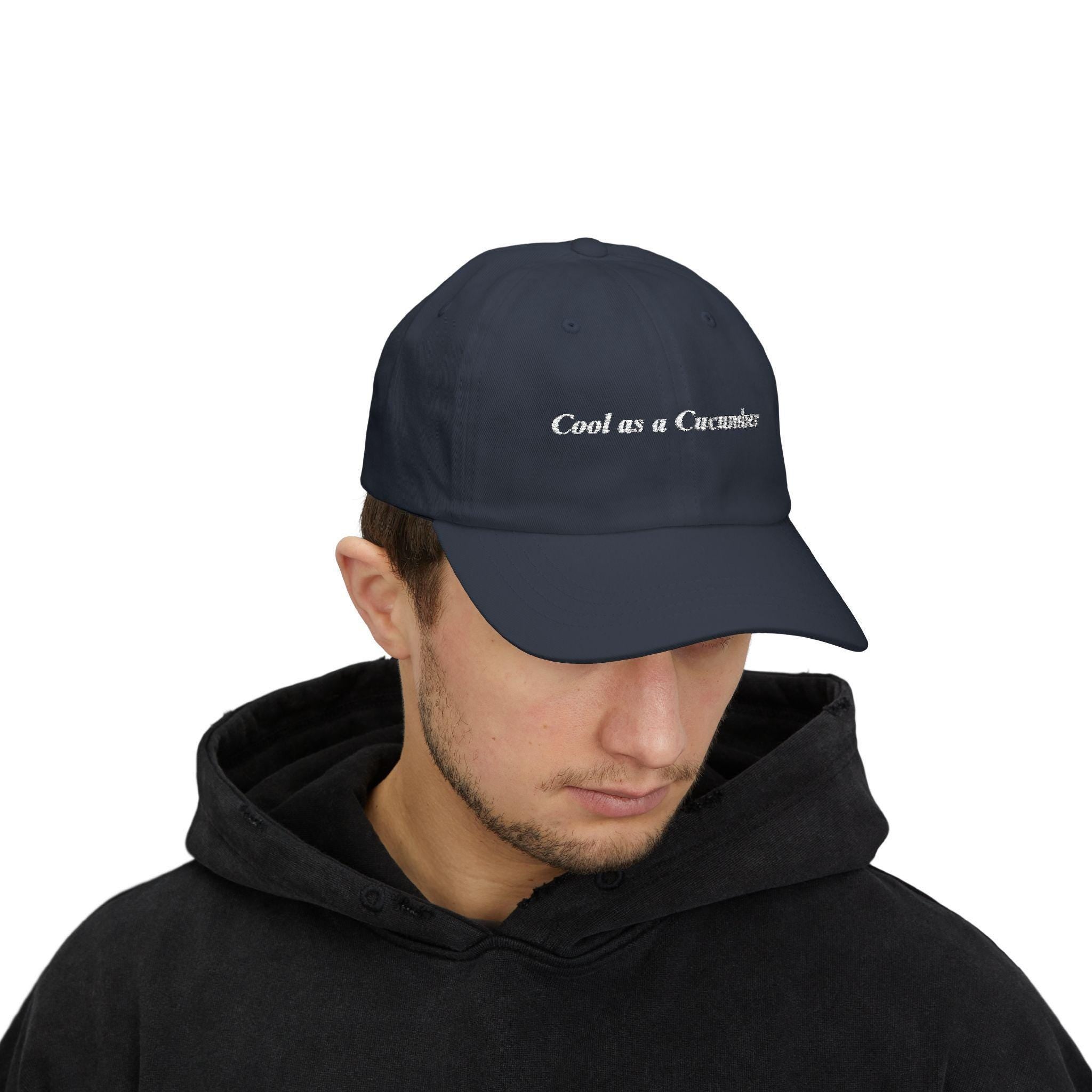 Cool as a Cucumber Cap | Trendy Casual Hat & Comfortable Summer Accessory | Perfect Father's Day Gift