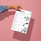 Coffee Tasting Scorecard Printable, Fun Party Game (Digital Download)