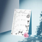 Cocktail Scorecard Printable