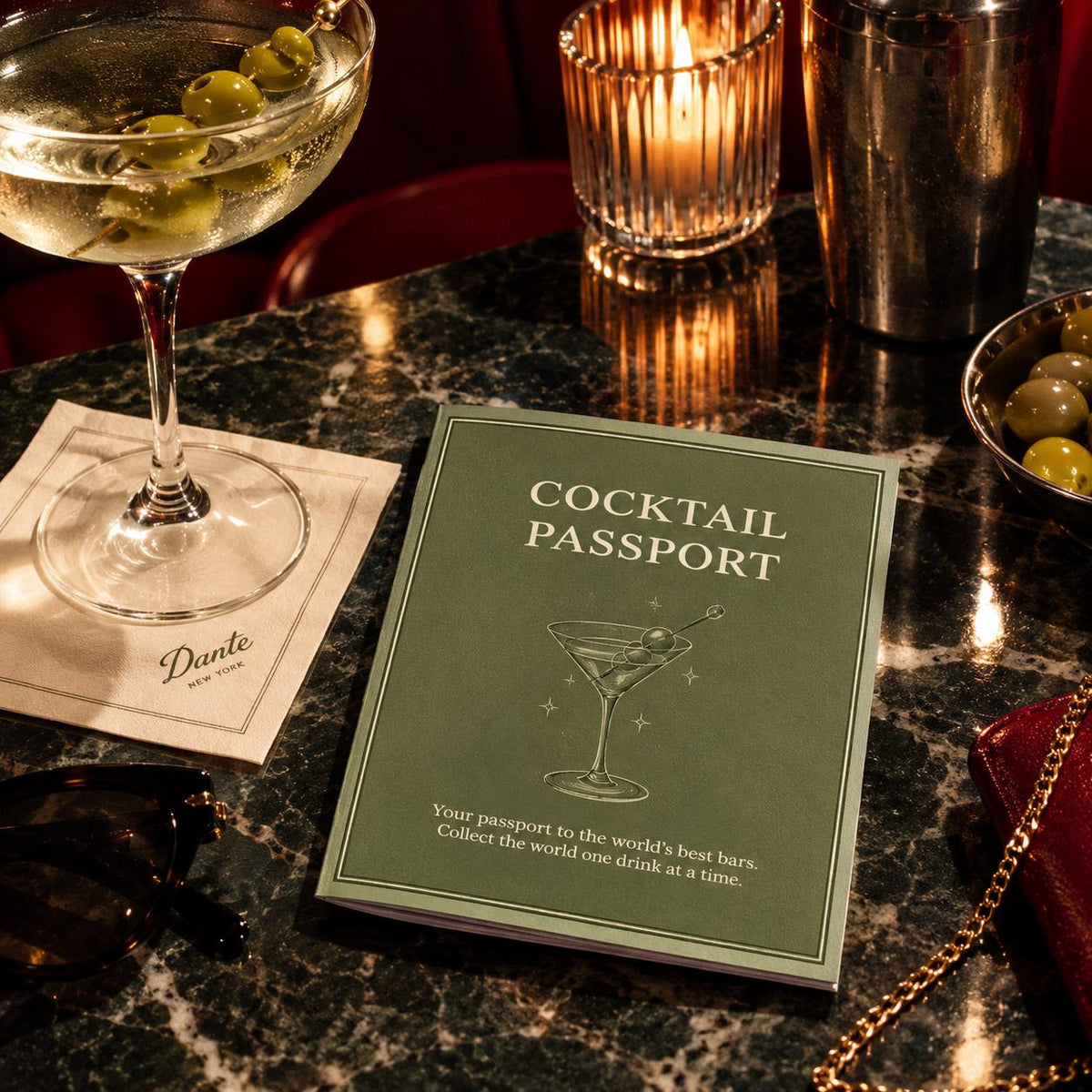 Cocktail Passport Journal, Bar Review Book, Girls Night Game (Digital Download)