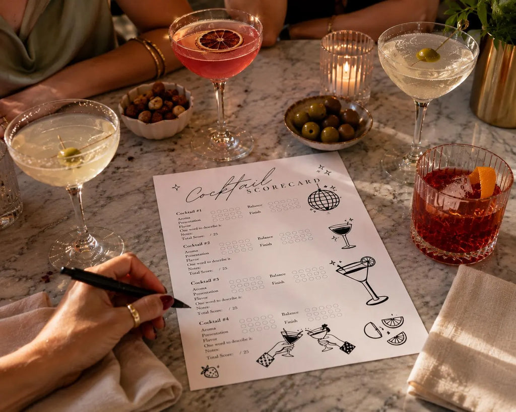 Cocktail Scorecard Printable