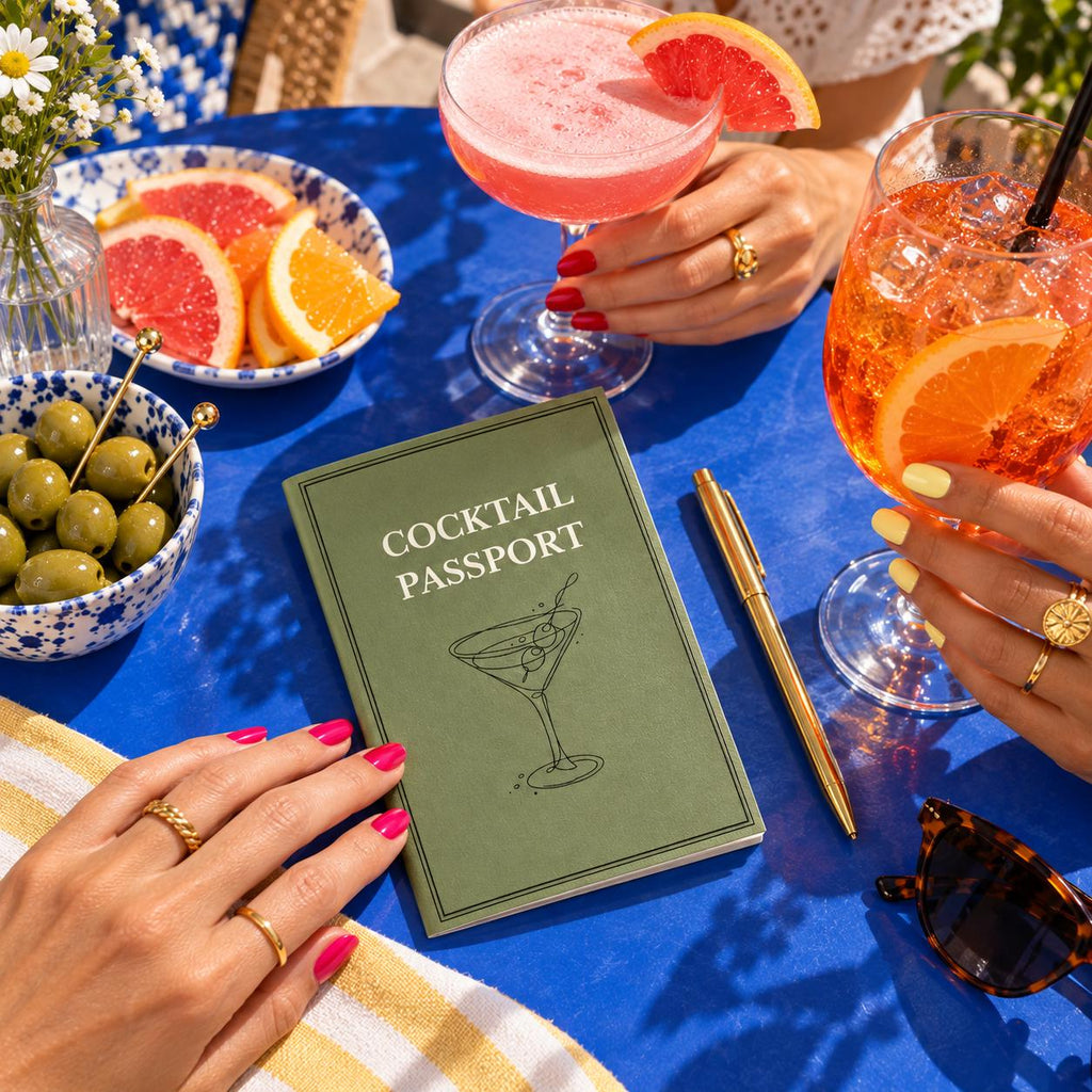 Cocktail Passport Journal, Bar Review Book, Girls Night Game (Digital Download)