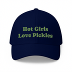 Cap "Hot Girls Love Pickles", Funny Embroidered Hat, Summer Accessory, Gift, Food Lovers, Women